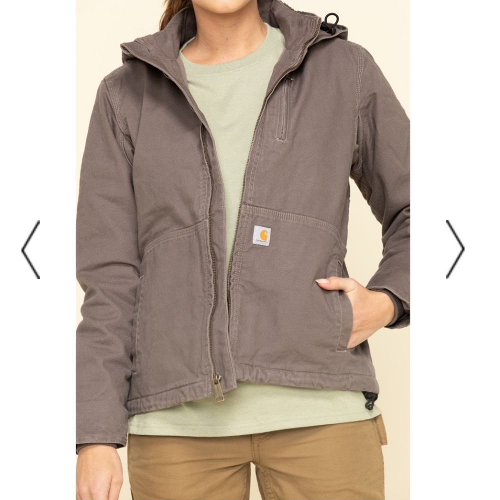 WOMENS FULL SWING SHERPA-LINED JACKET